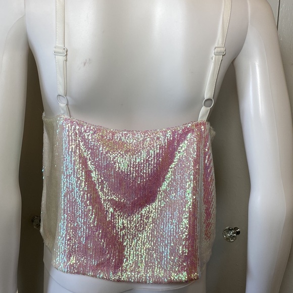 Iridescent Sequin Cami NWT - Picture 6 of 9